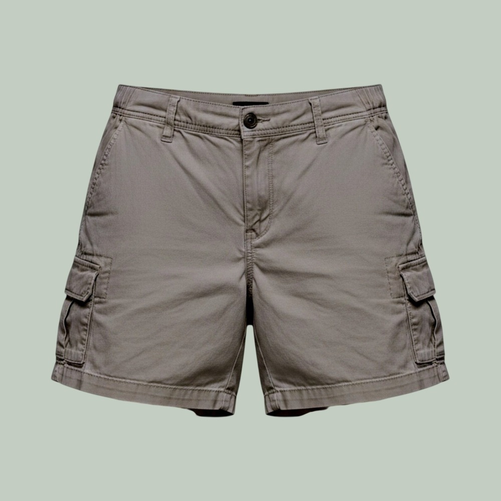 Lee Cargo Shorts 10 Khaki Relaxed Fit Elastic Waist Gorpcore Hiking Casual